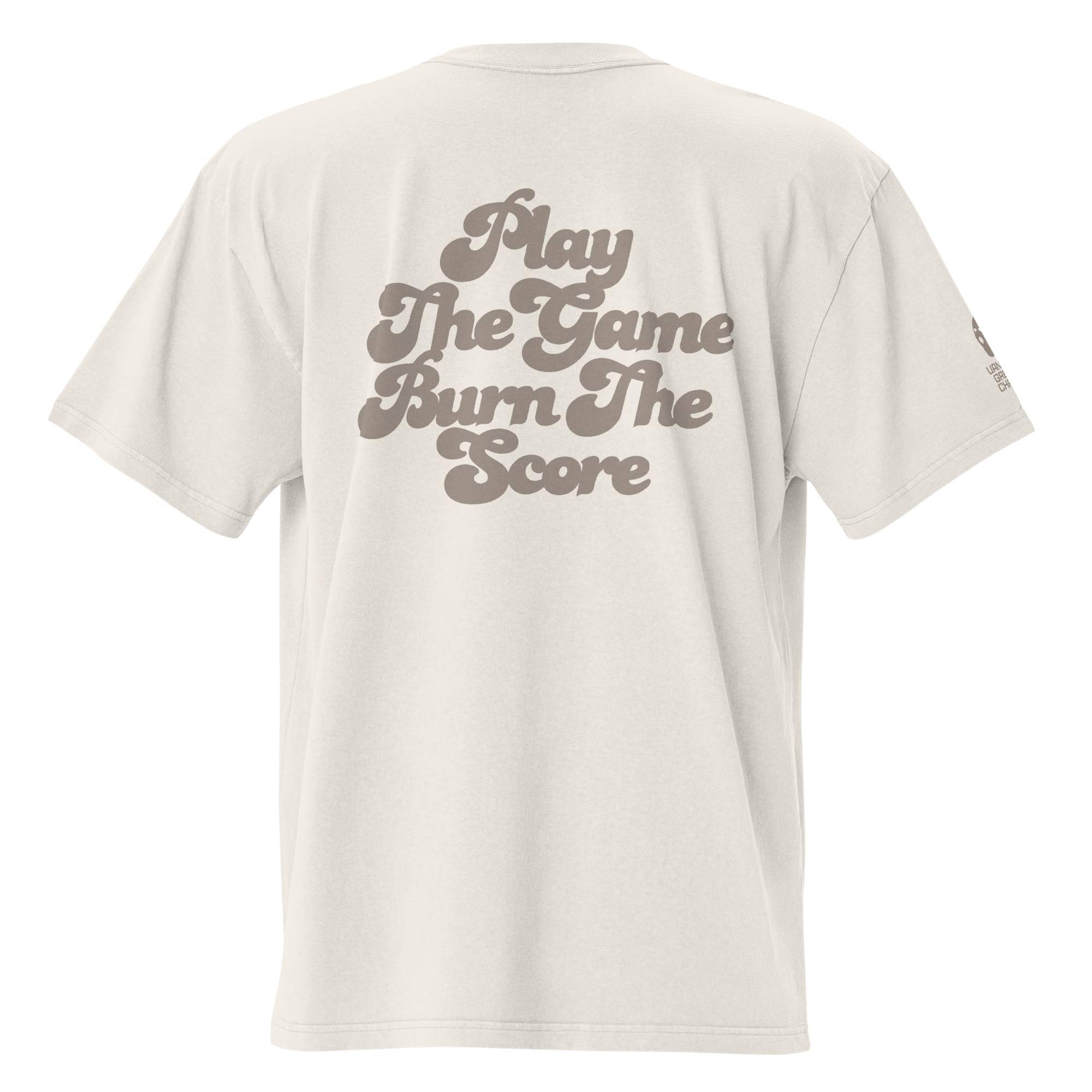 Play The Game Burn The Score Oversized Heavy Faded Tee
