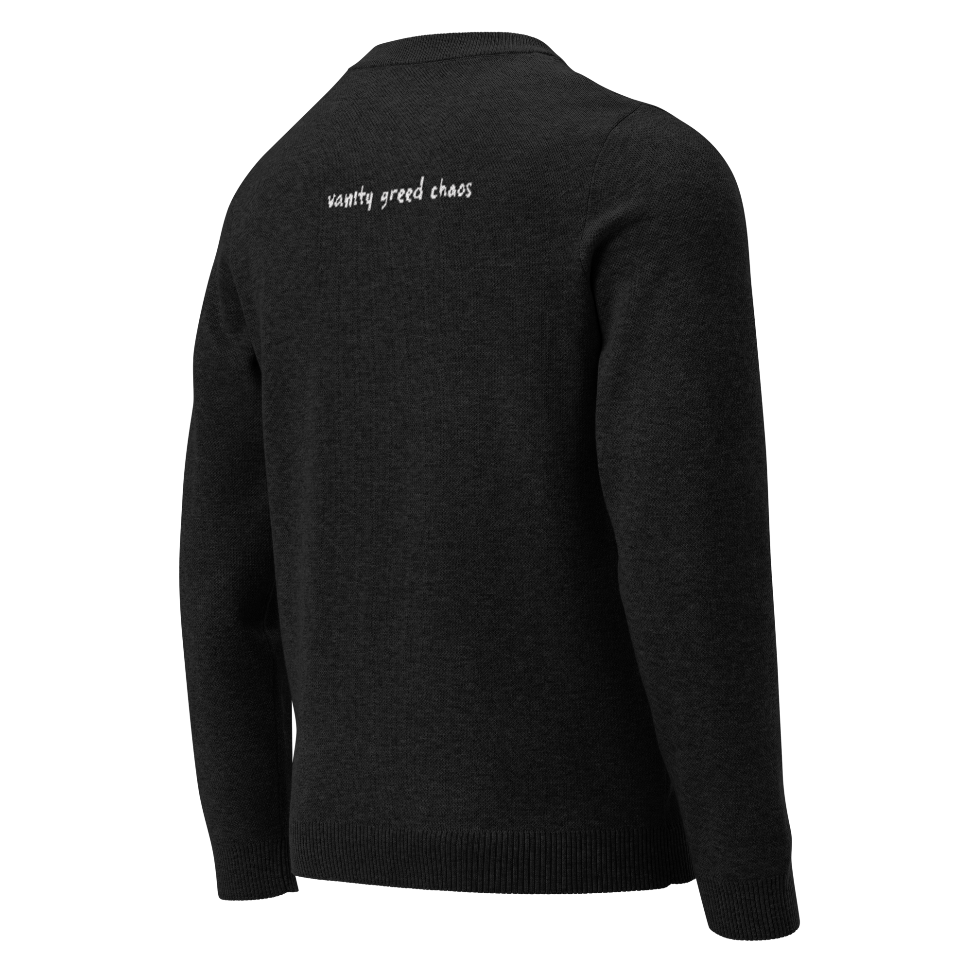 Everything Is Fine - Knitted Black Sweater