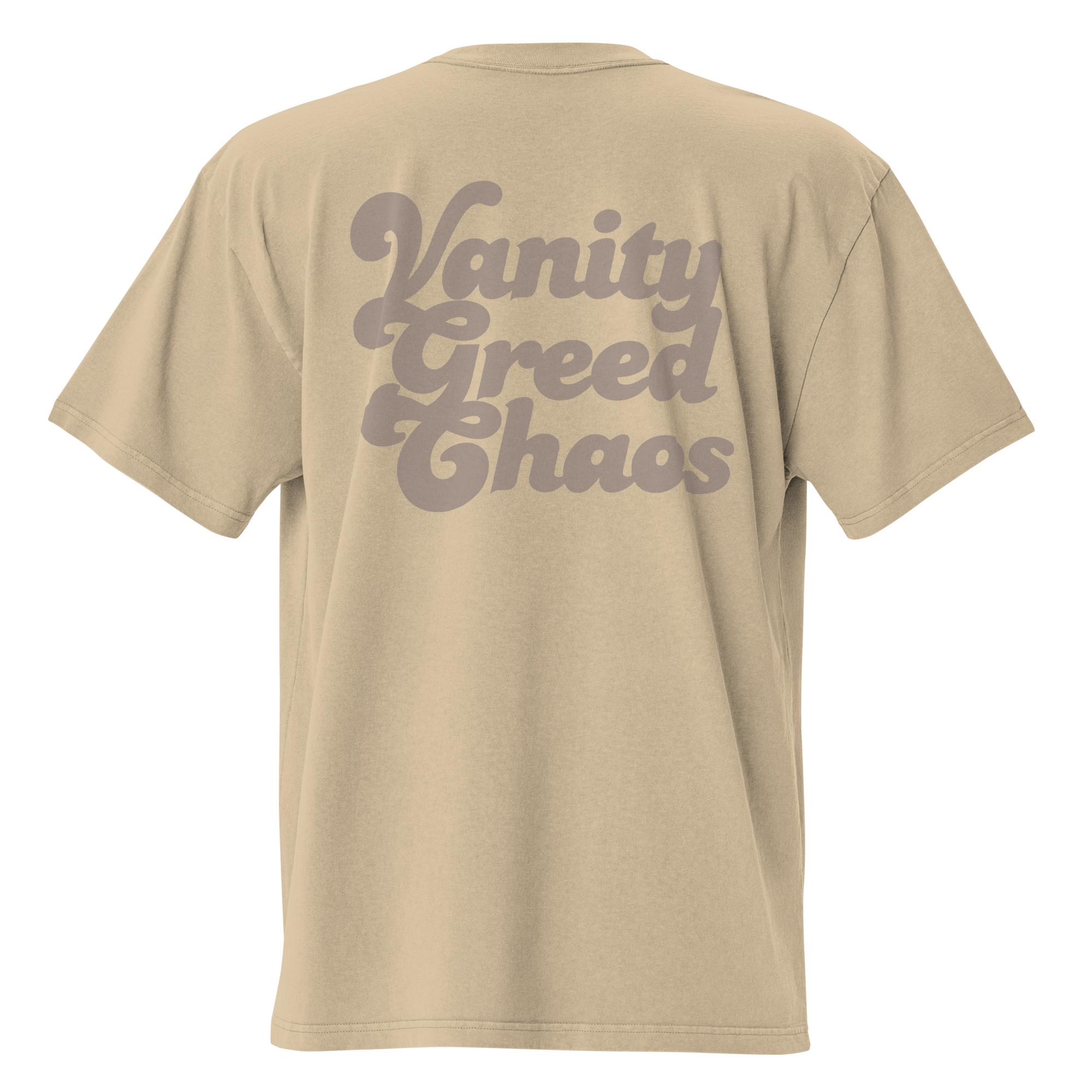 Vanity Greed Chaos Oversized Chill Tee
