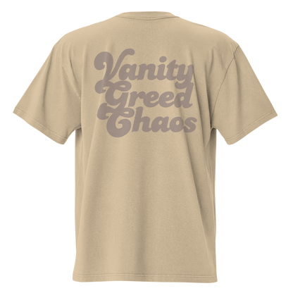 Vanity Greed Chaos Oversized Chill Tee