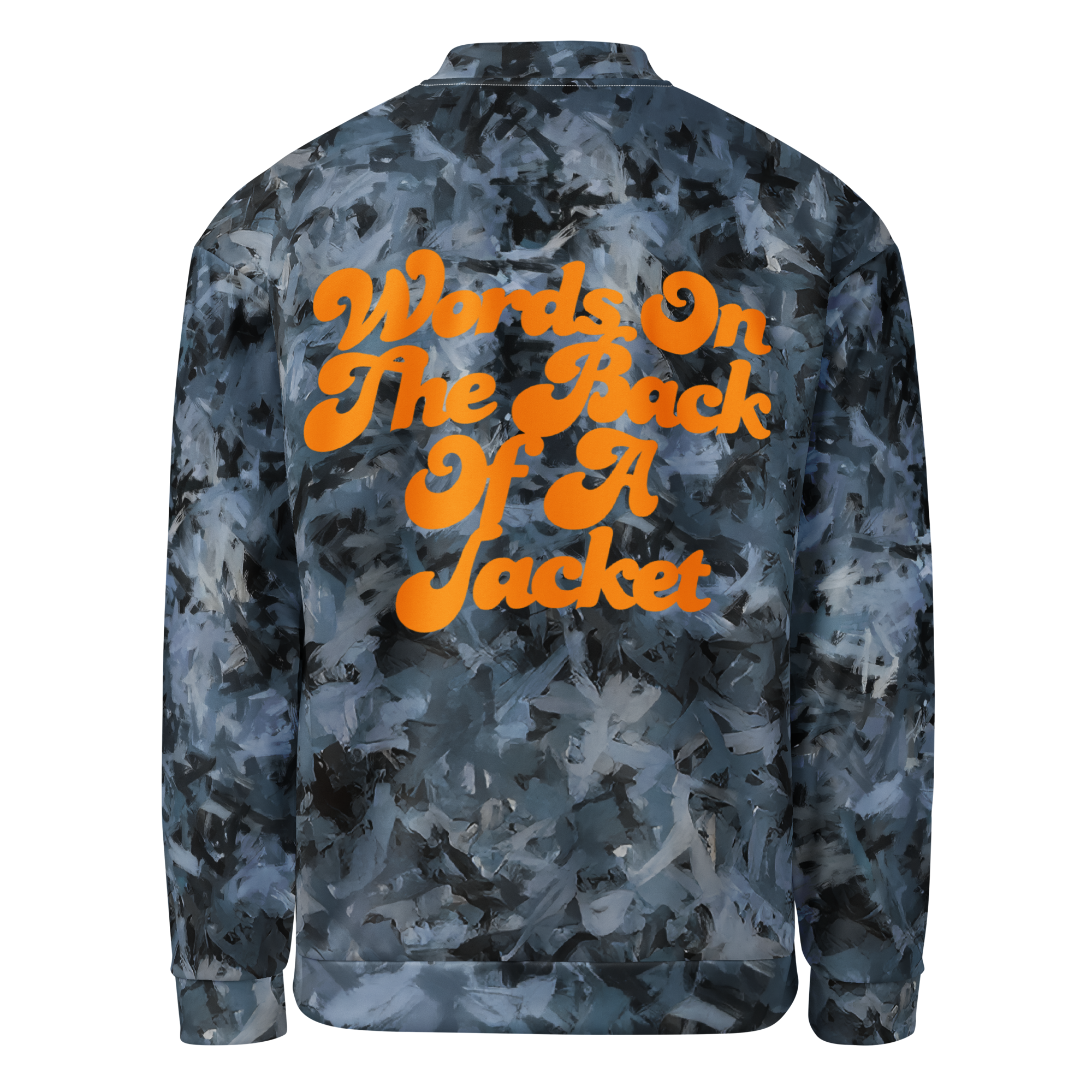 Words On The Back of A Jacket